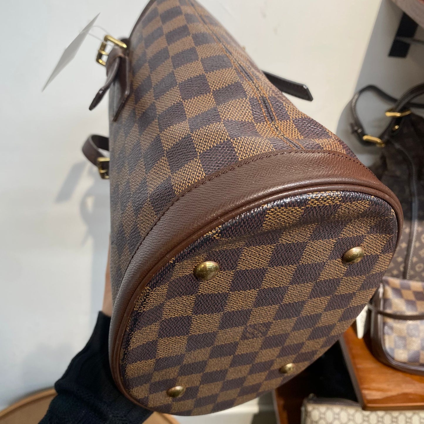 LV棋盤水桶Tote