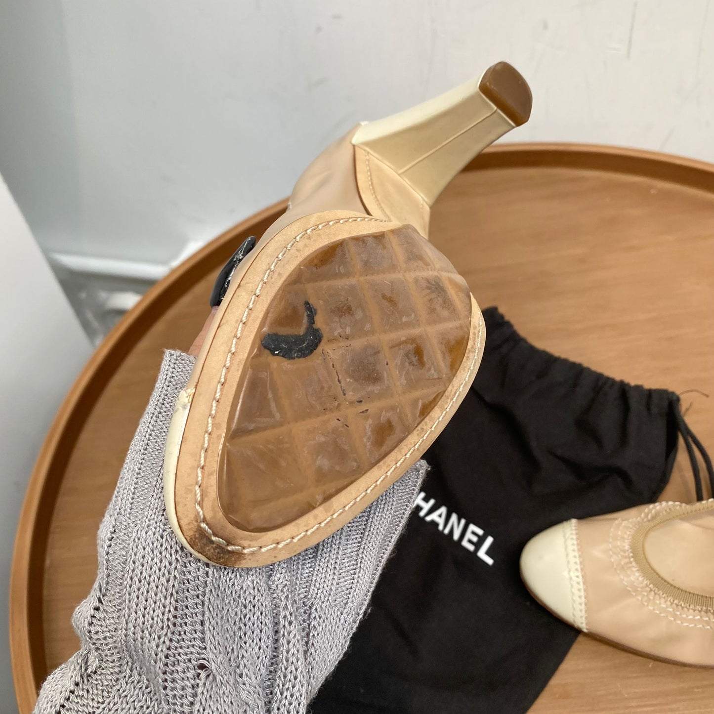 Chanel芭蕾舞高踭鞋 有塵袋