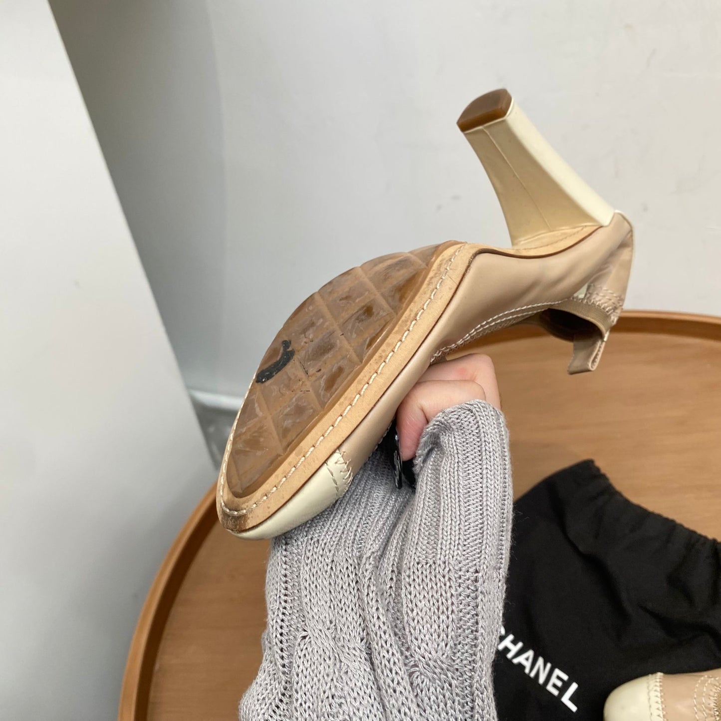 Chanel芭蕾舞高踭鞋 有塵袋