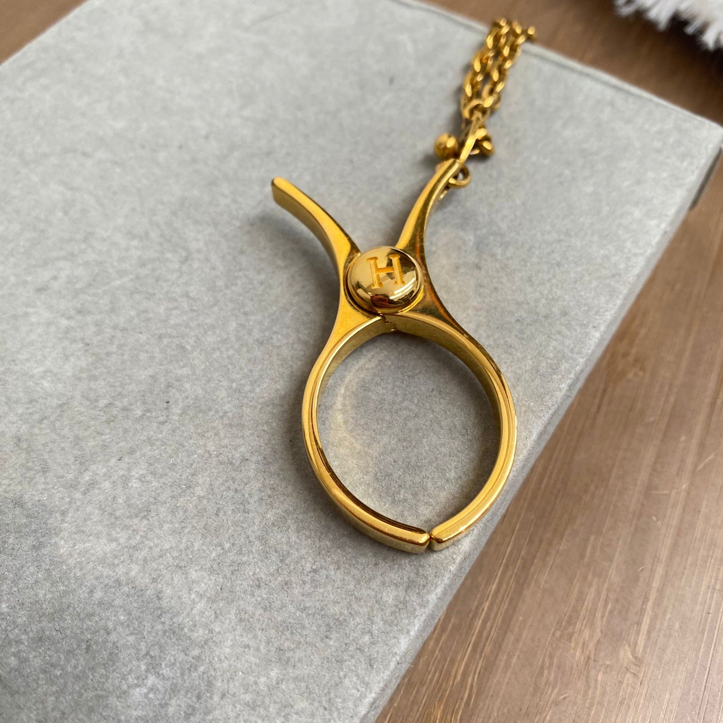 HERMES 手套夾/絲巾扣