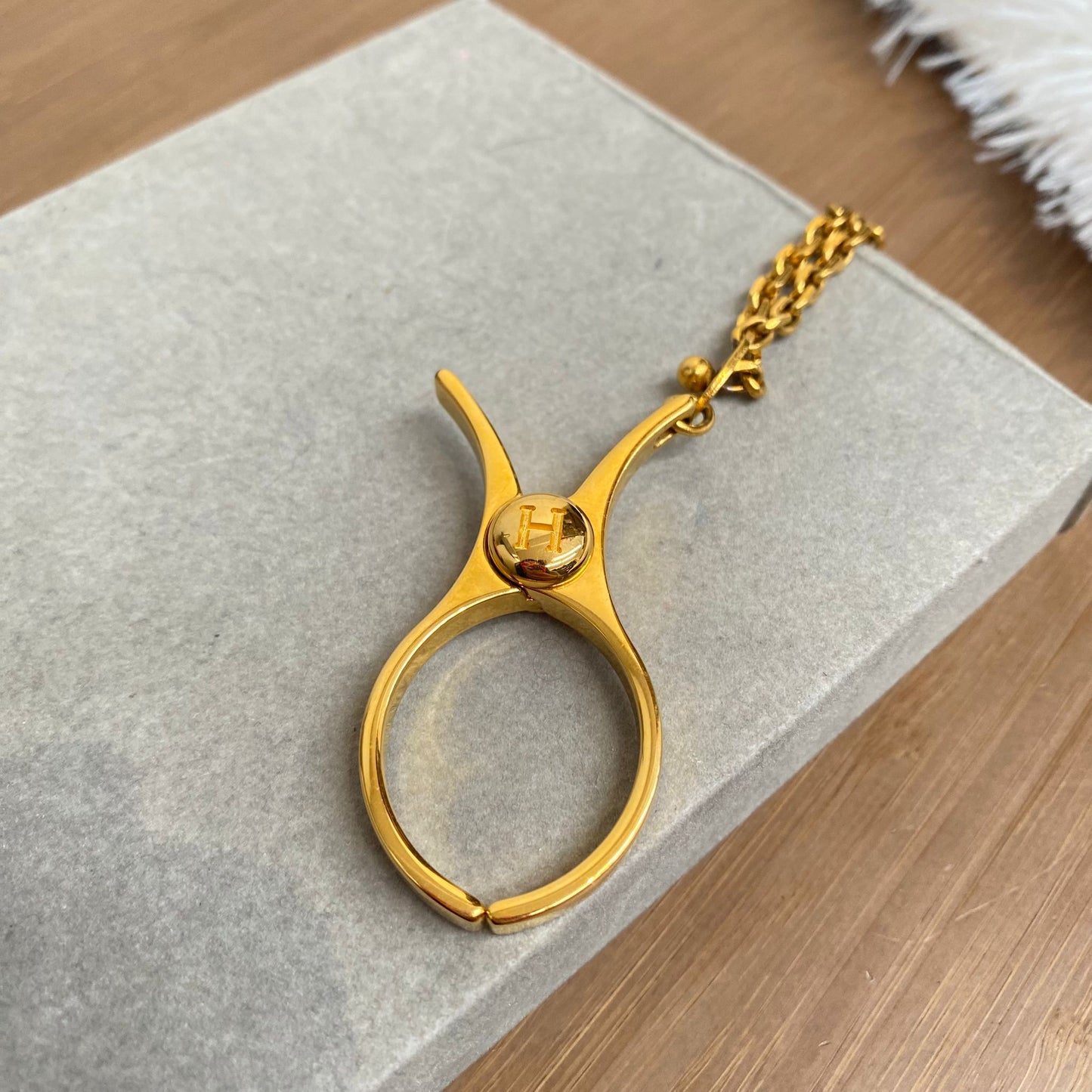 HERMES 手套夾/絲巾扣