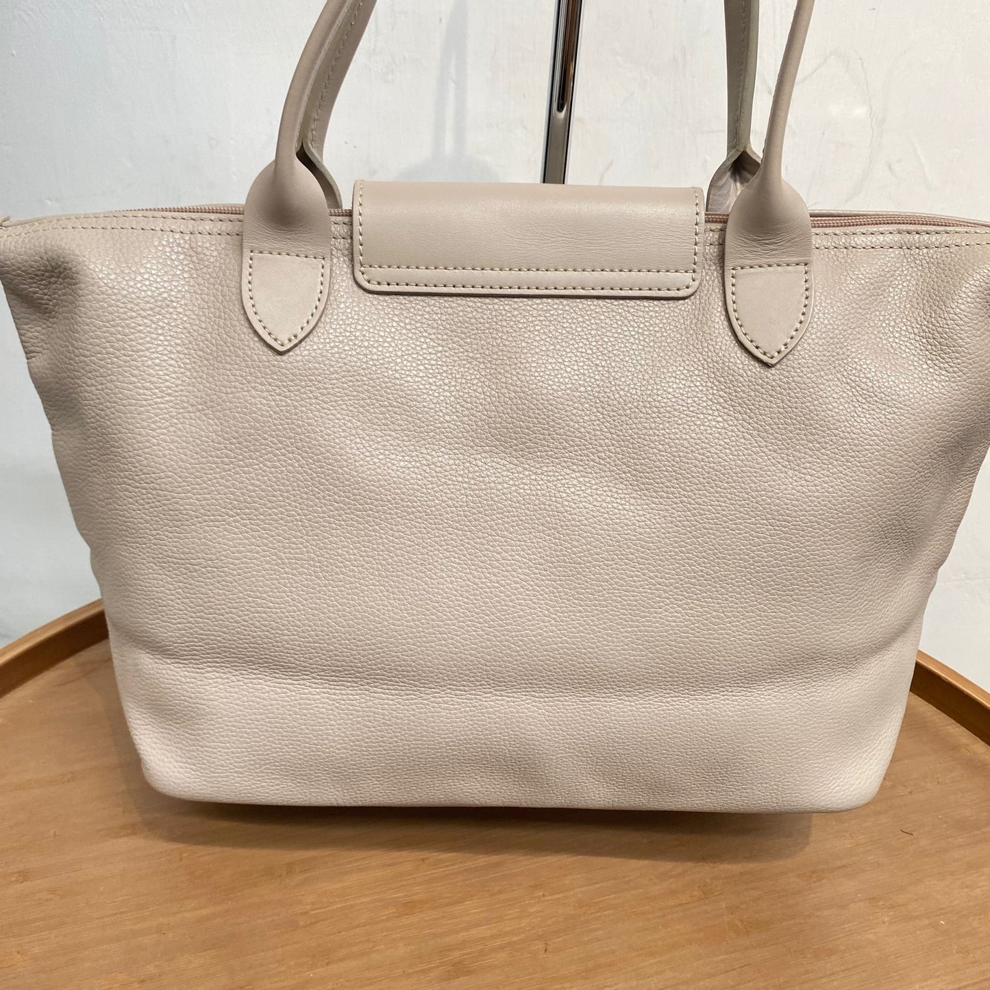 LongChamp Tote 真皮杏色