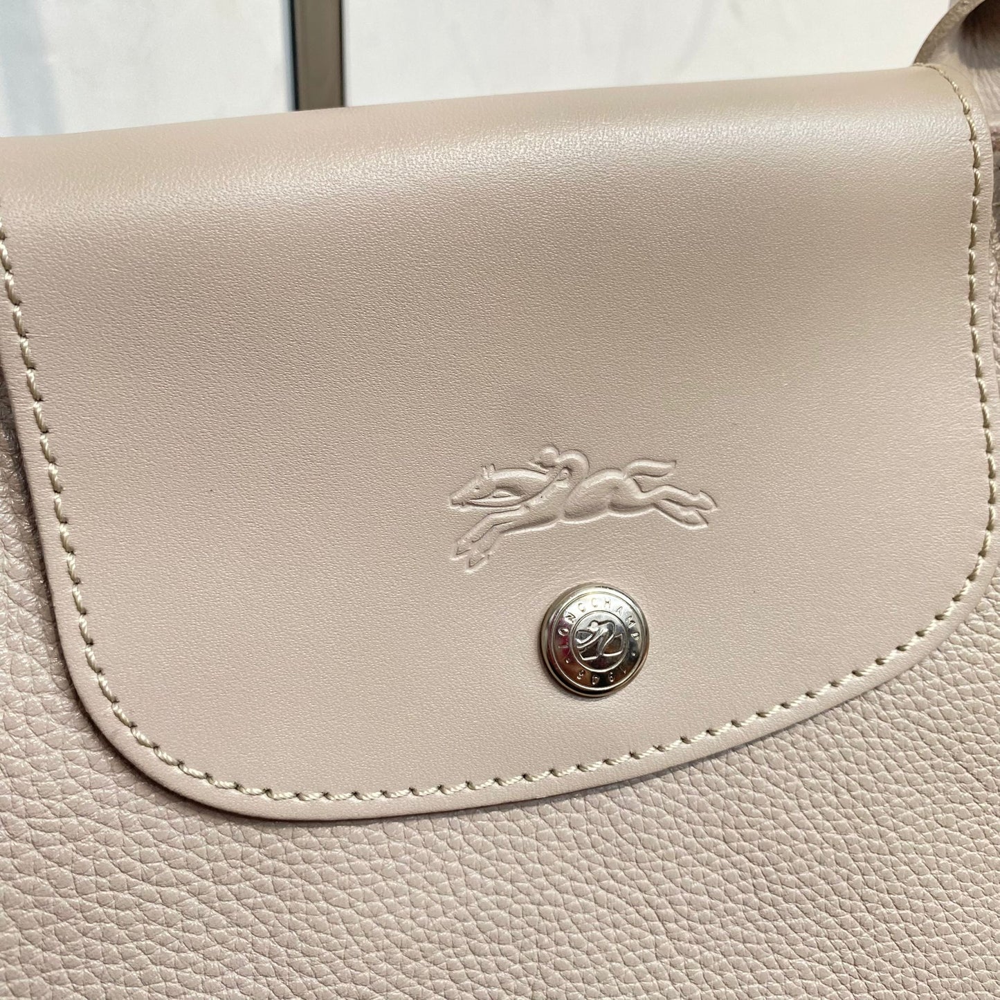 LongChamp Tote 真皮杏色