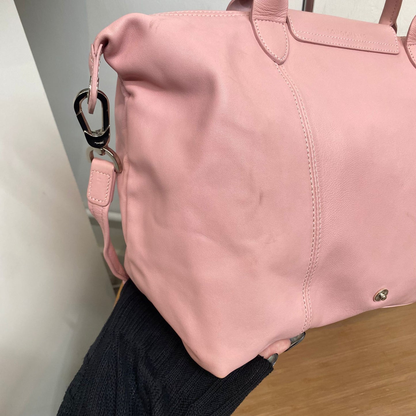 LongChamp Tote 真皮粉紅色