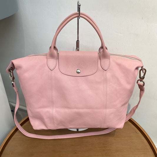LongChamp Tote 真皮粉紅色