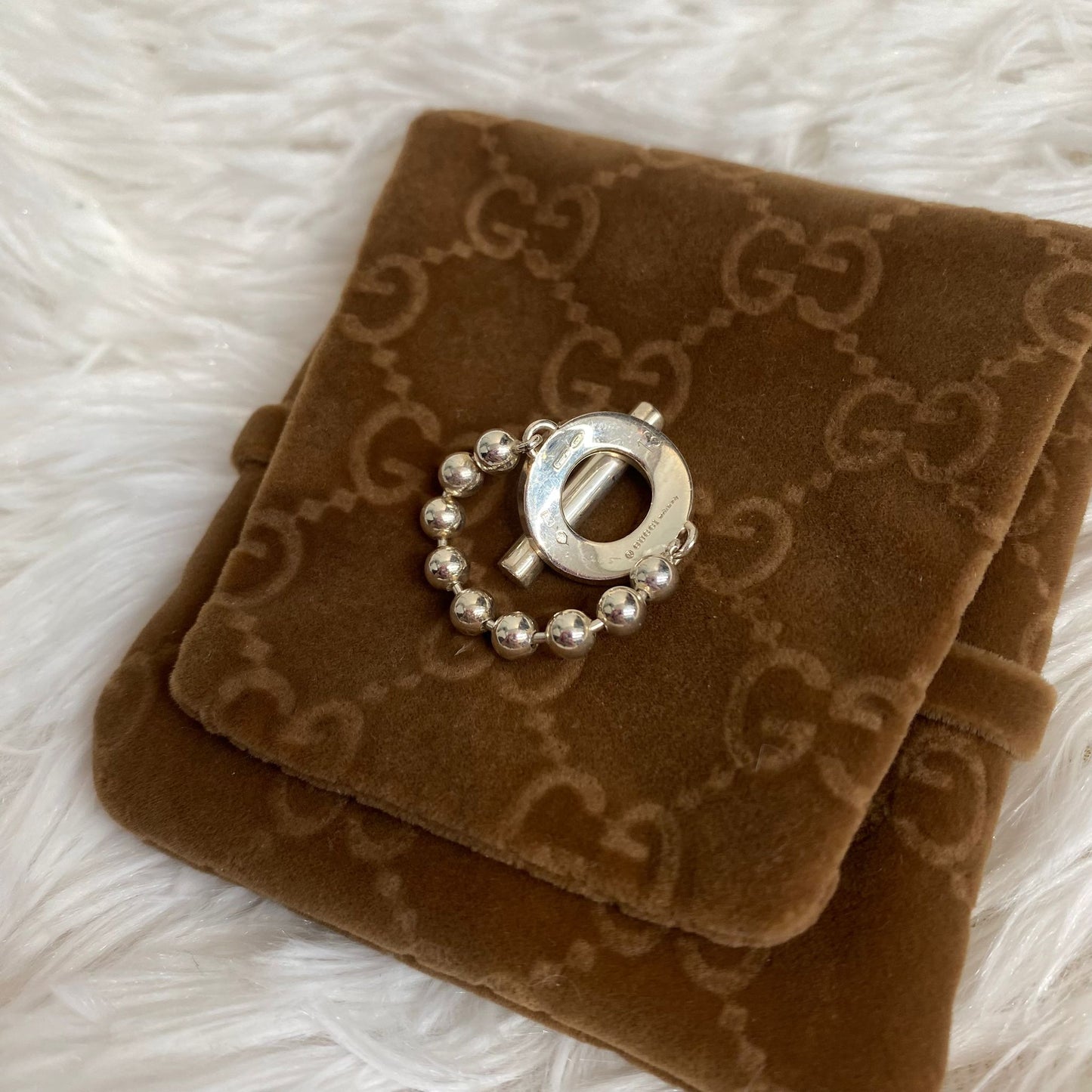 Gucci戒指 有塵袋