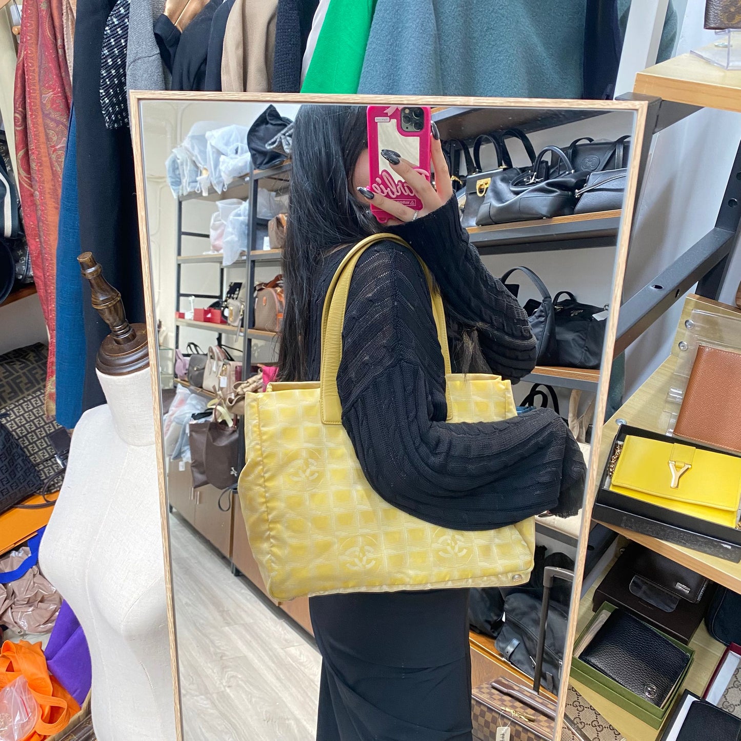 Chanel 冰格Tote 有卡貼