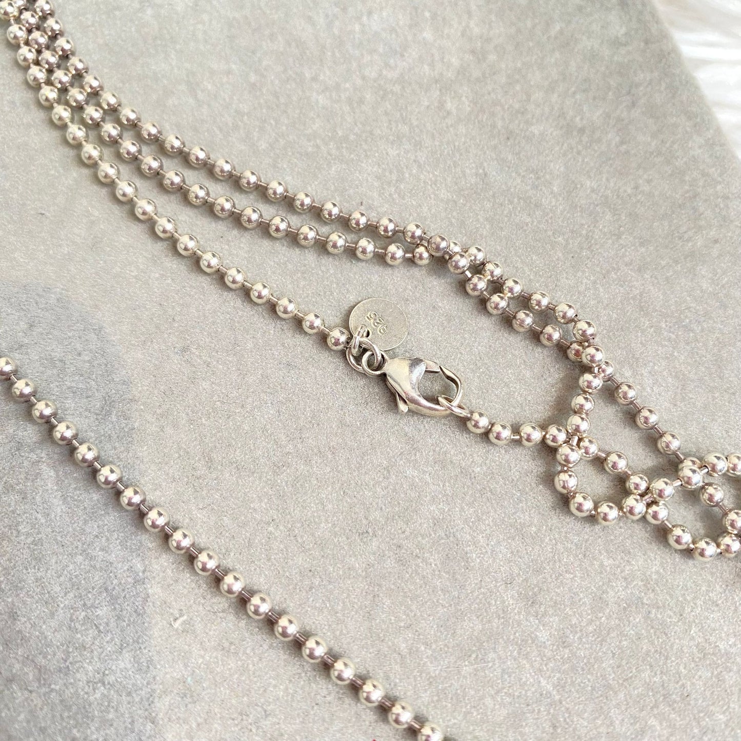 Tiffany 925純銀牌仔長頸鏈
