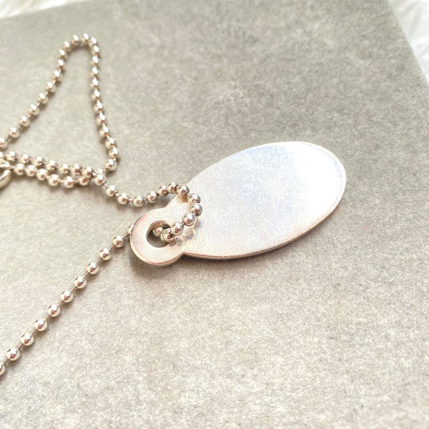Tiffany 925純銀牌仔長頸鏈