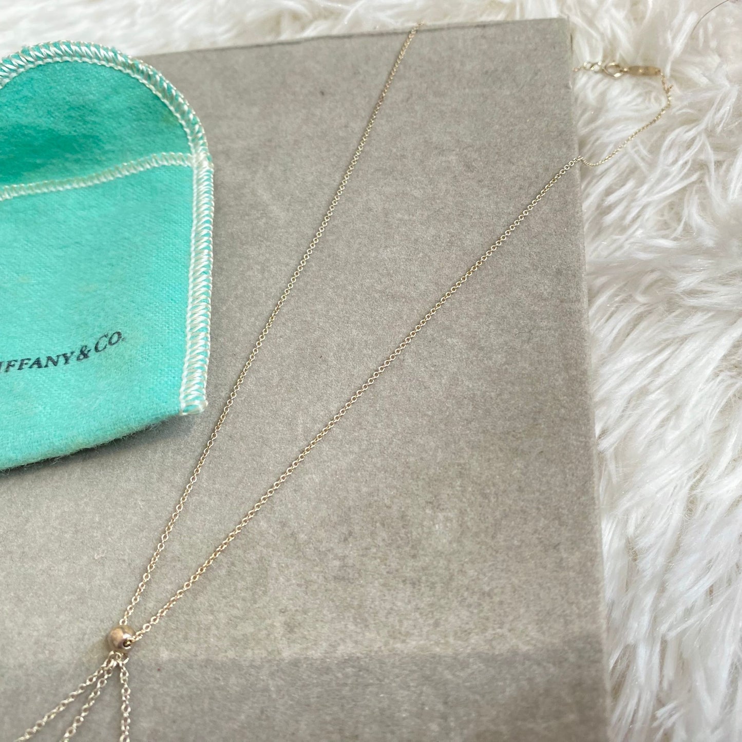 Tiffany 925純銀字母頸鏈 有塵袋