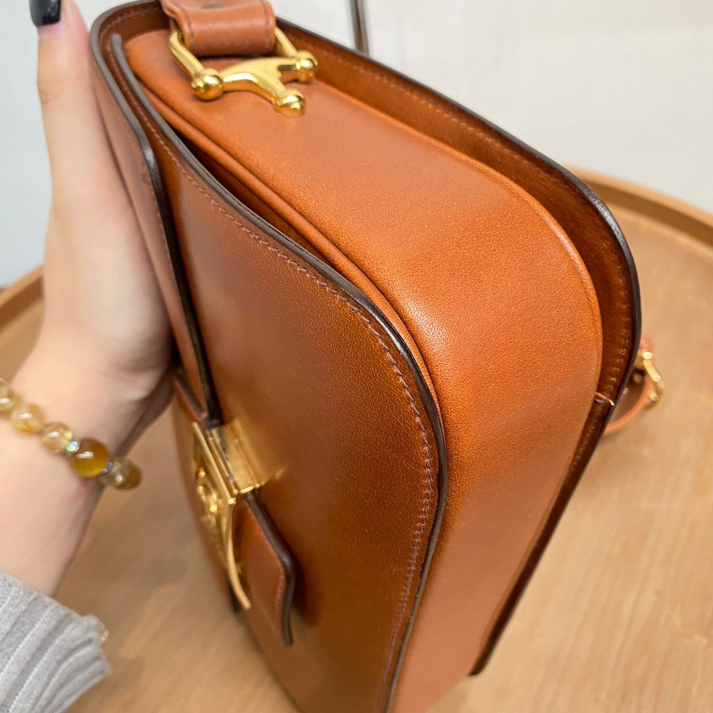 Celine 啡色馬車袋