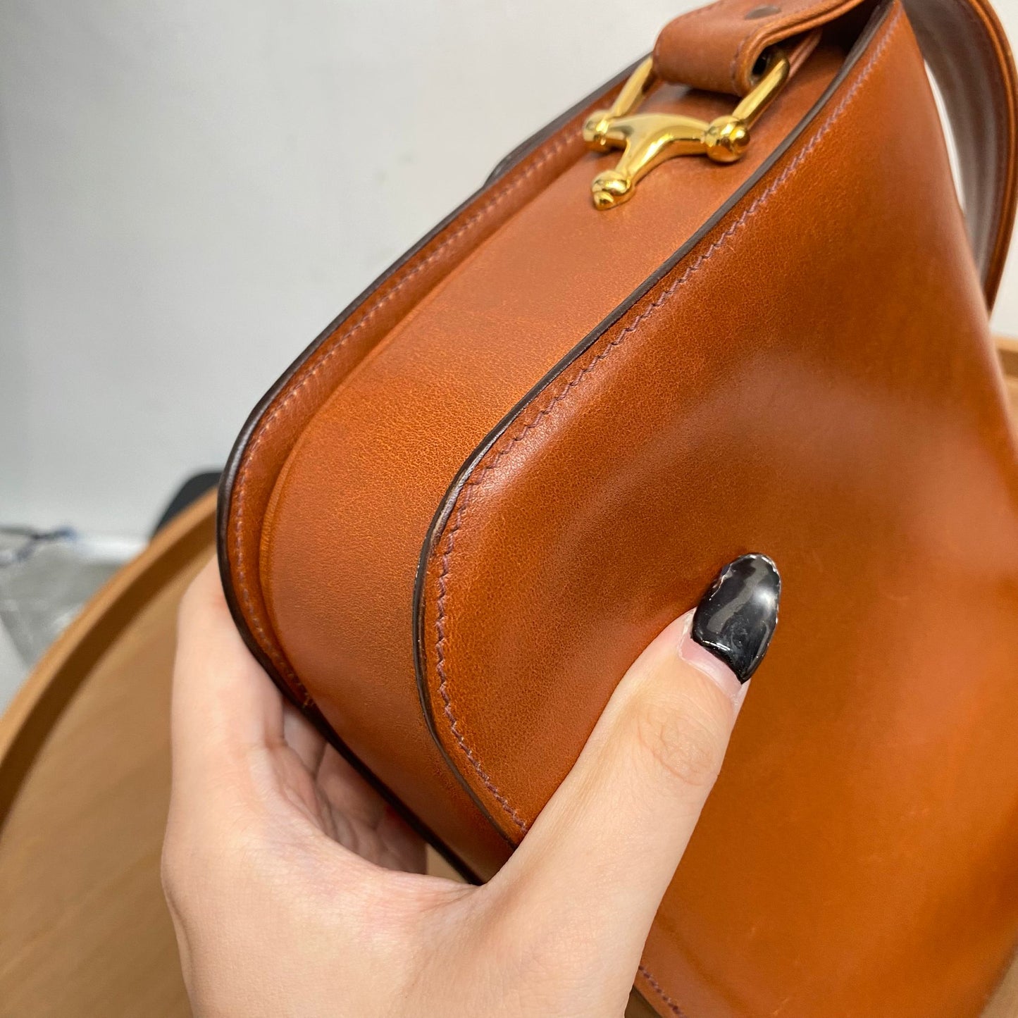 Celine 啡色馬車袋