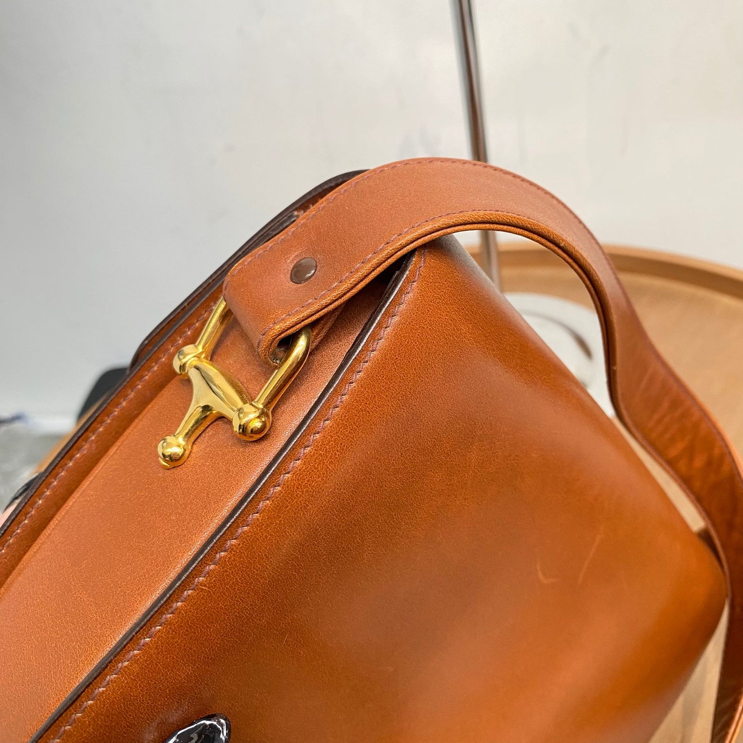 Celine 啡色馬車袋