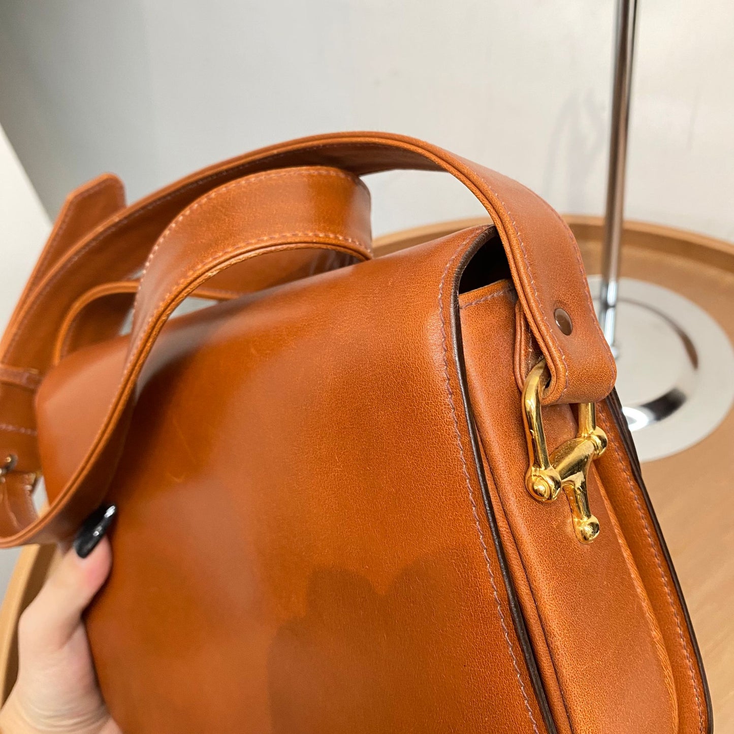 Celine 啡色馬車袋