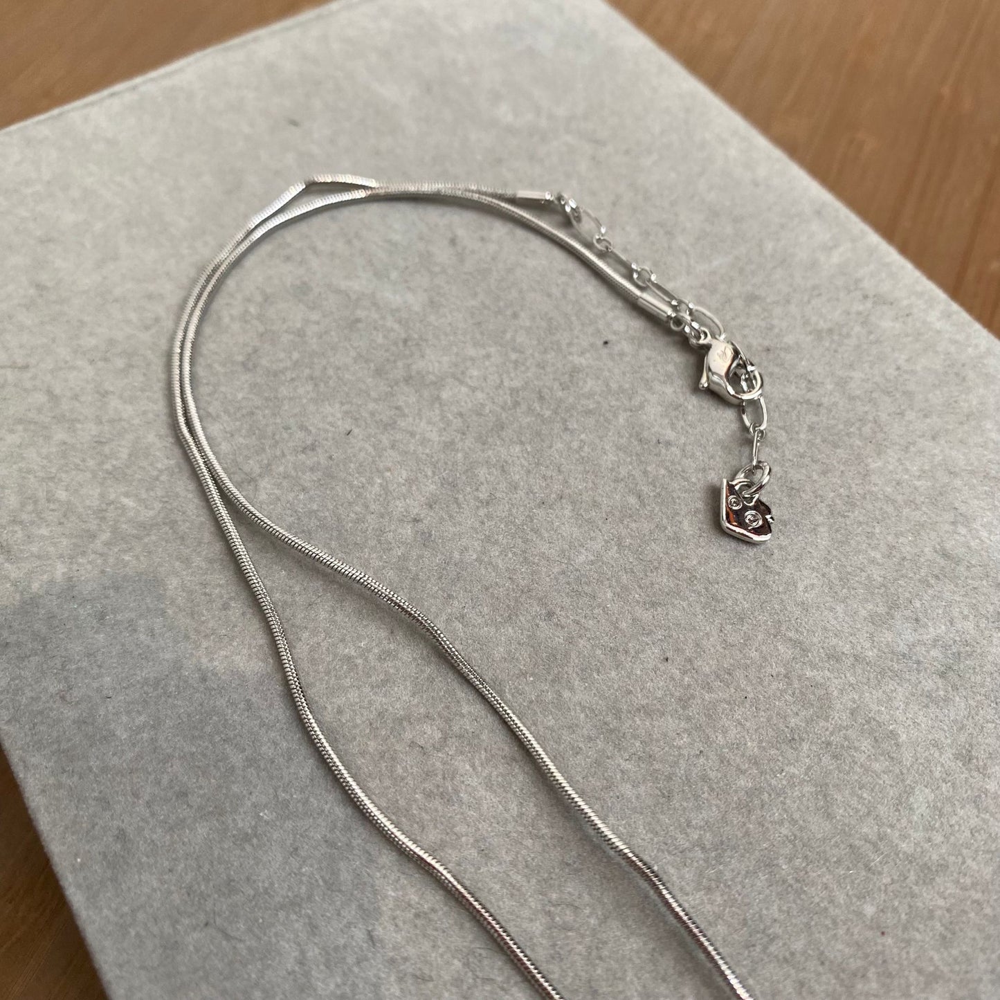 SWAROVSKI 單鑽頸鏈 有盒