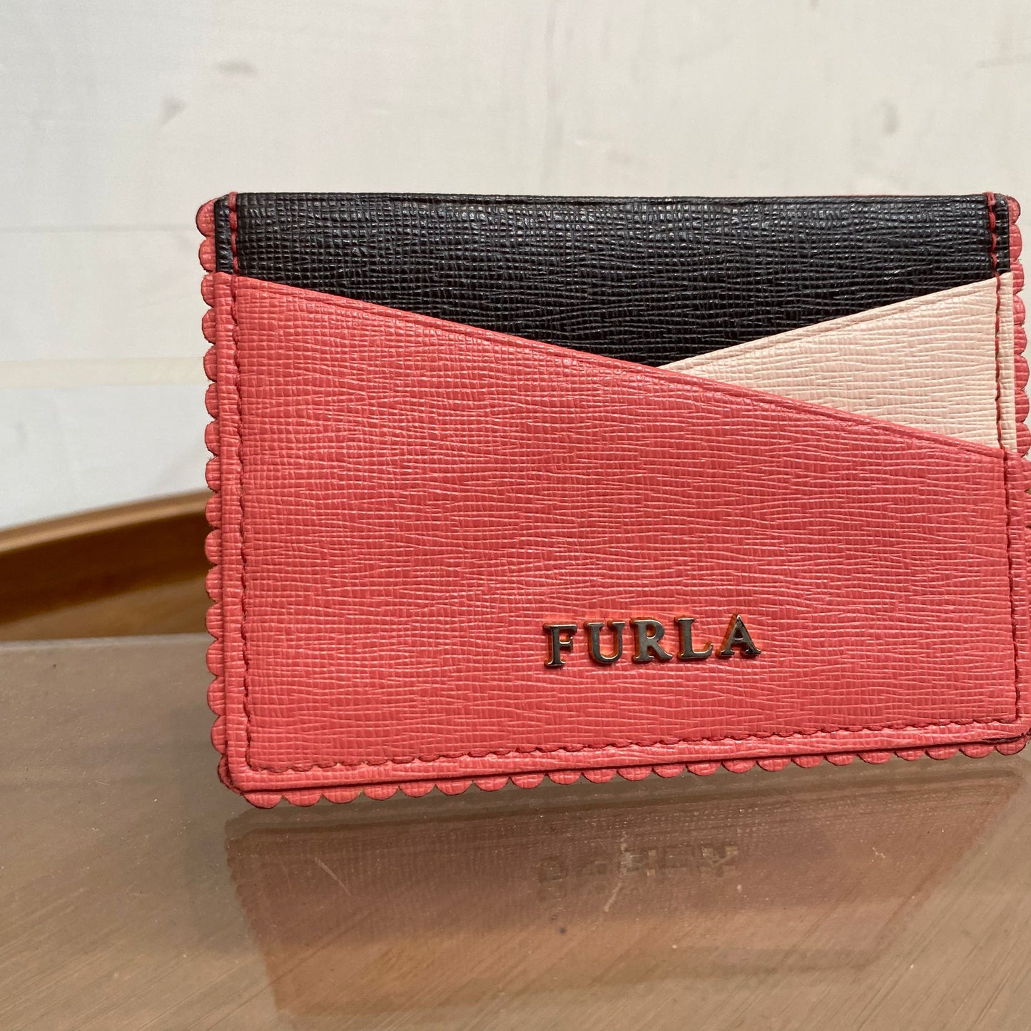 FURLA 粉紅卡片套