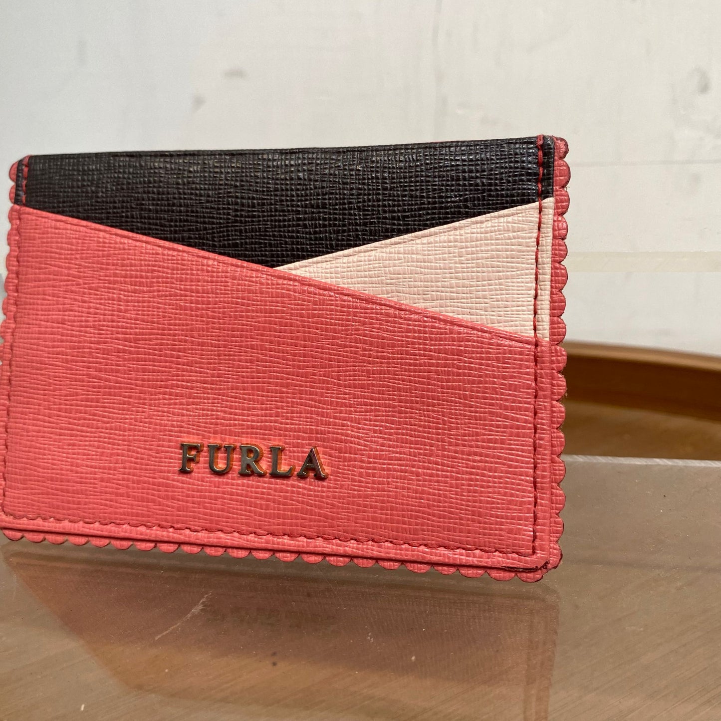 FURLA 粉紅卡片套