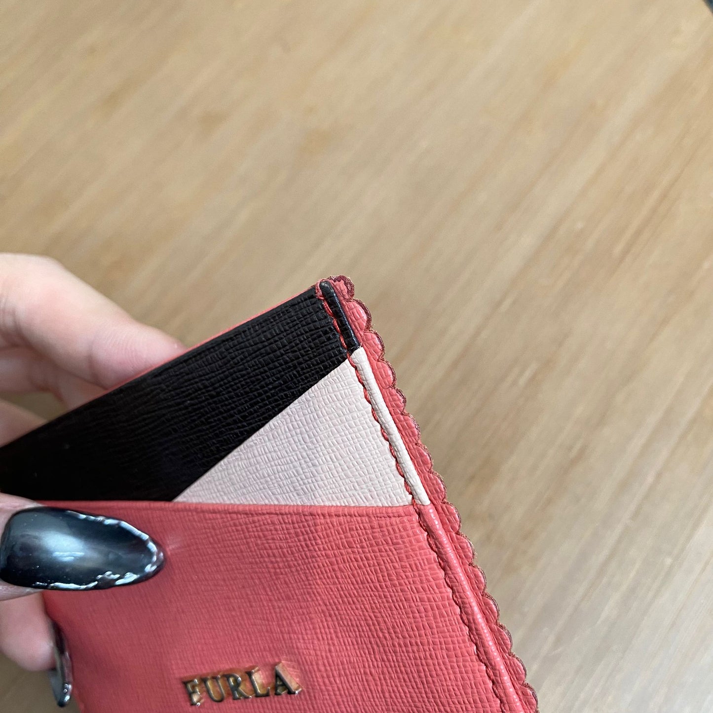 FURLA 粉紅卡片套