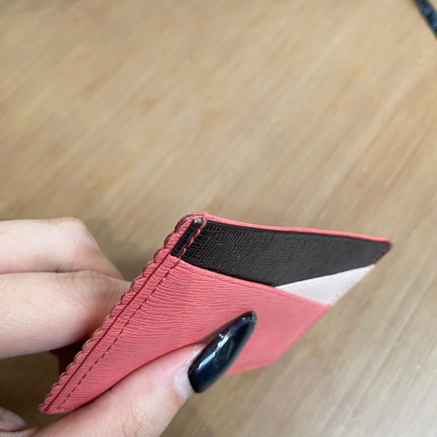 FURLA 粉紅卡片套