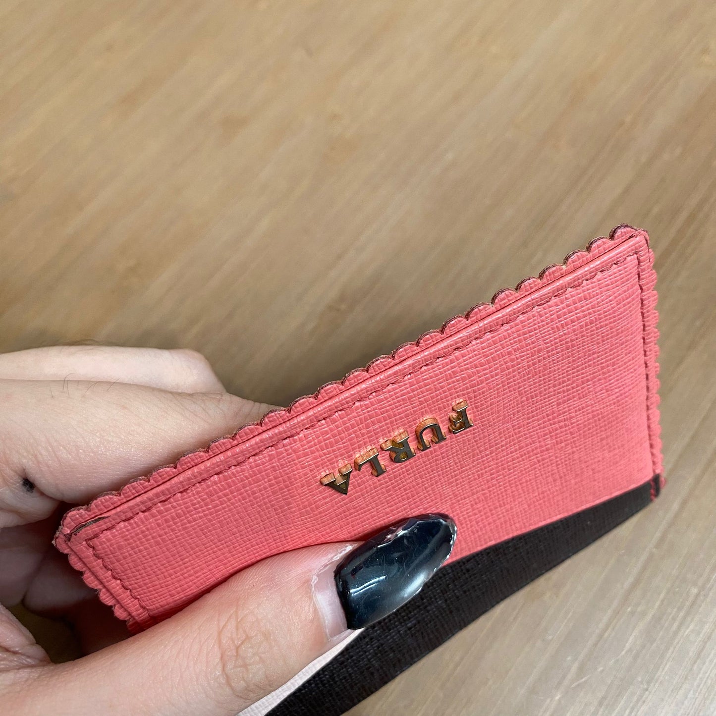 FURLA 粉紅卡片套