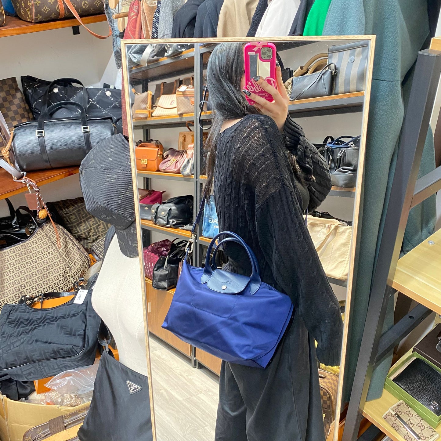 LongChamp 2way Tote 有塵袋