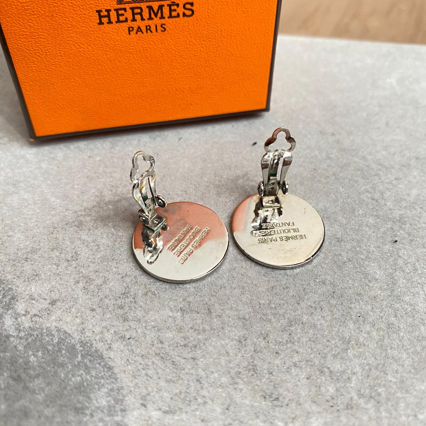 HERMES耳夾 有盒