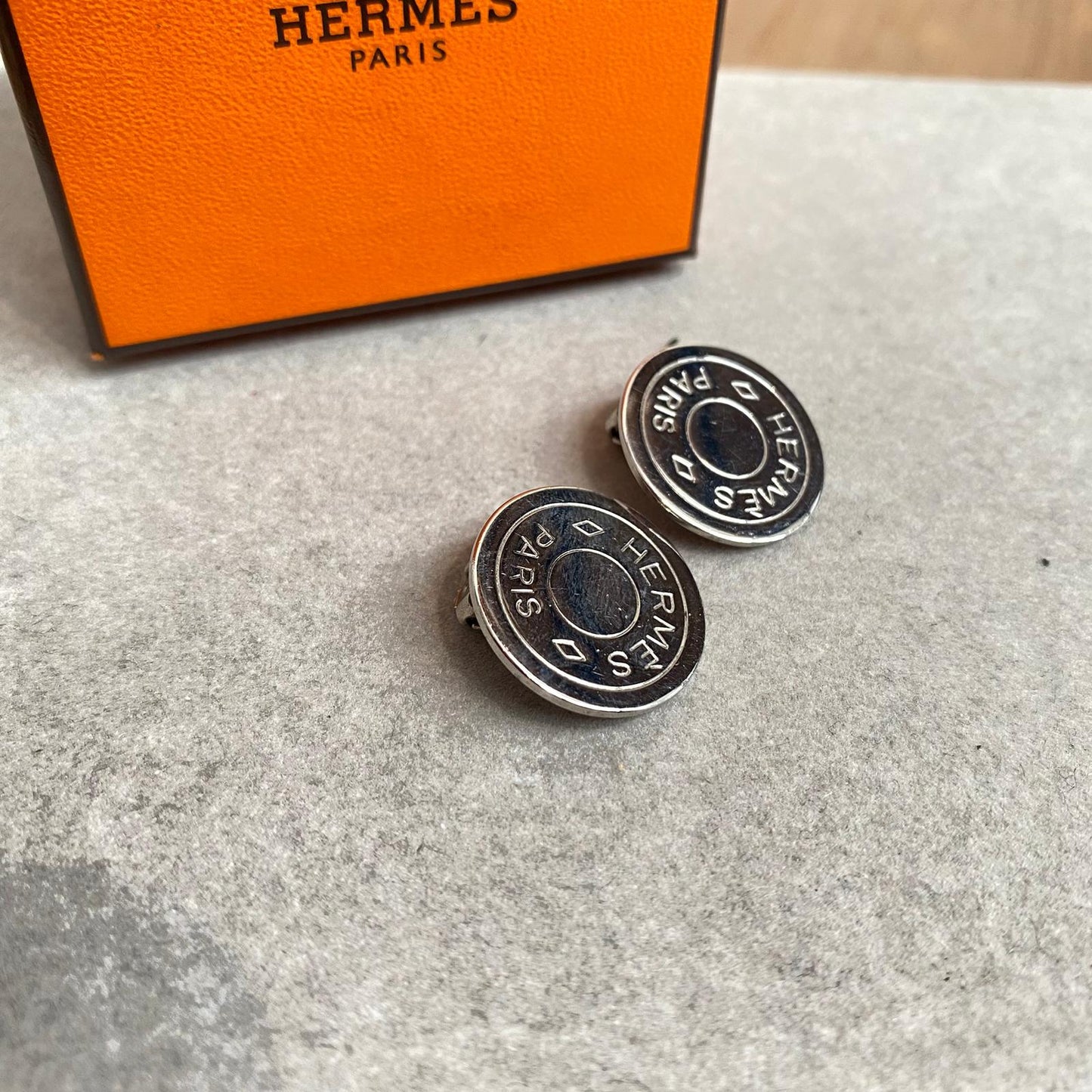 HERMES耳夾 有盒