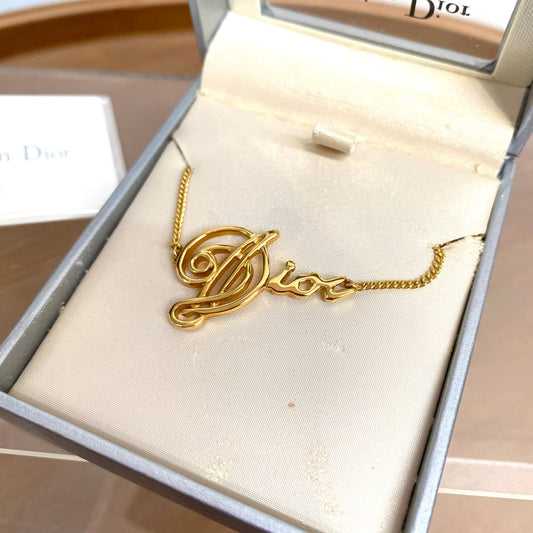 Dior 潦草頸鏈 有盒