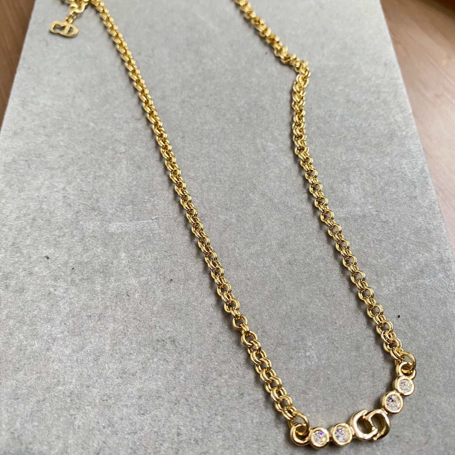 Dior 四鑽頸鏈