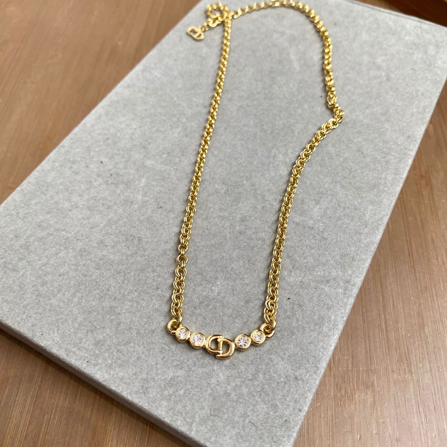 Dior 四鑽頸鏈