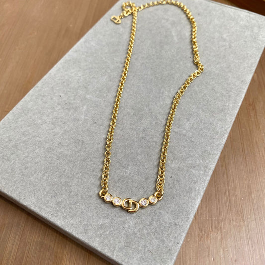 Dior 四鑽頸鏈