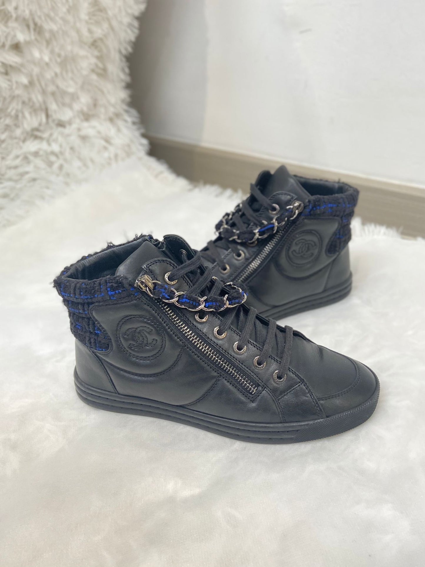 Chanel 高筒波鞋