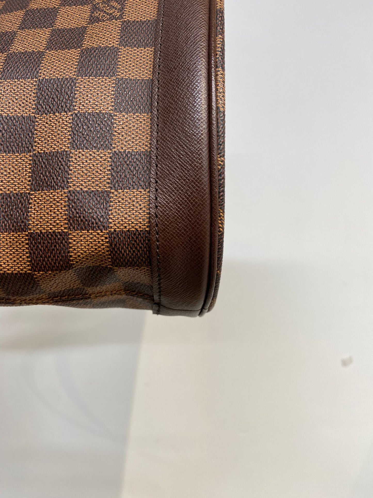 LV 棋盤水桶單肩包