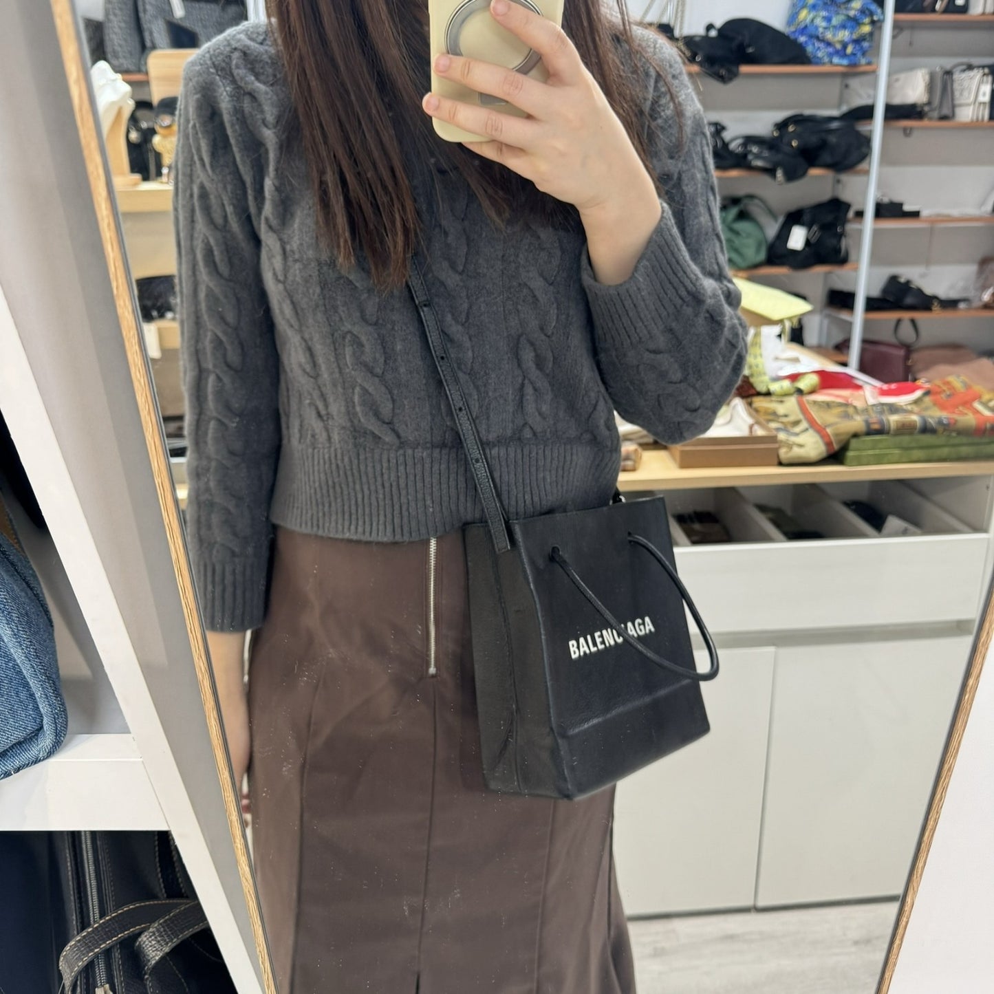 BALENCIAGA Leather XXS Tote