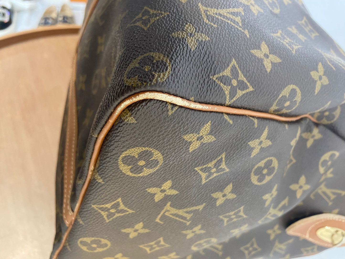 Lv keepall 50老花旅行袋