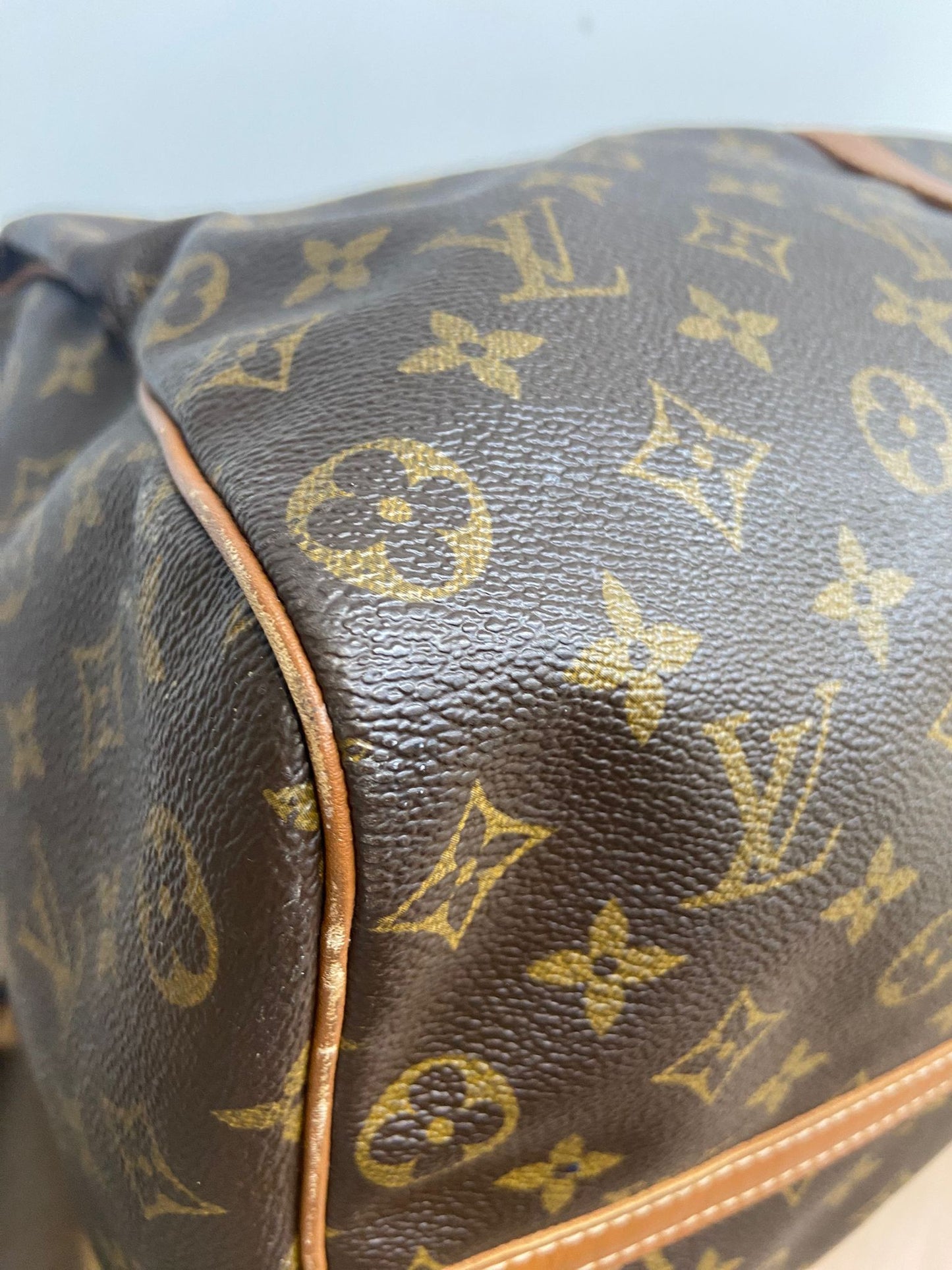 Lv keepall 50老花旅行袋