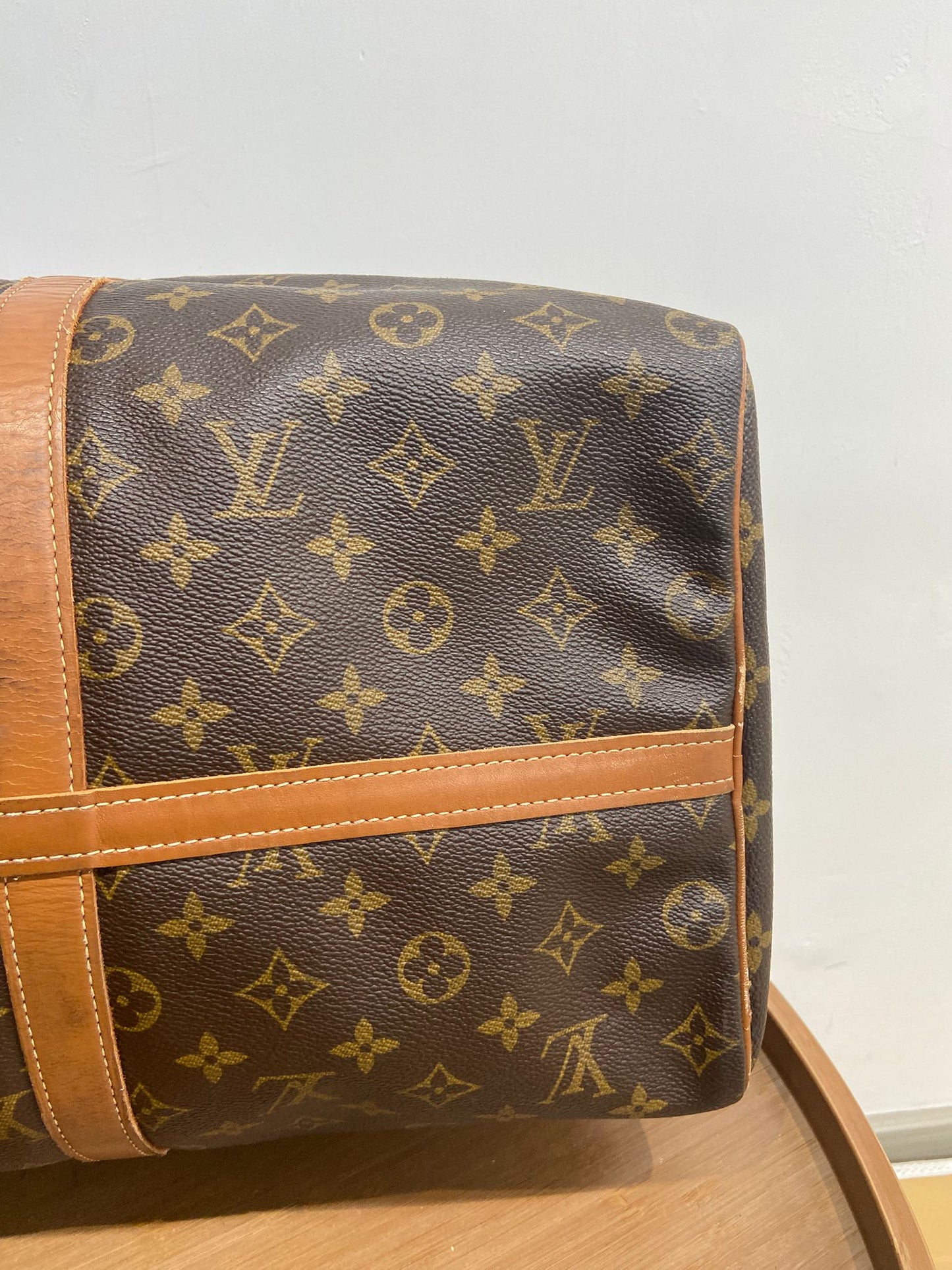 Lv keepall 50老花旅行袋