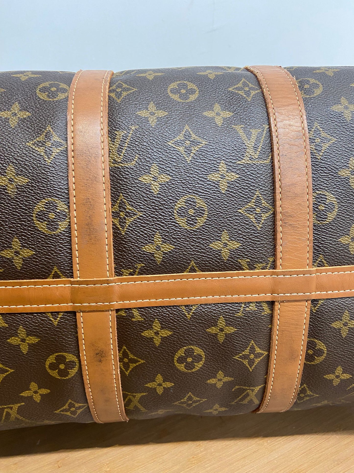 Lv keepall 50老花旅行袋