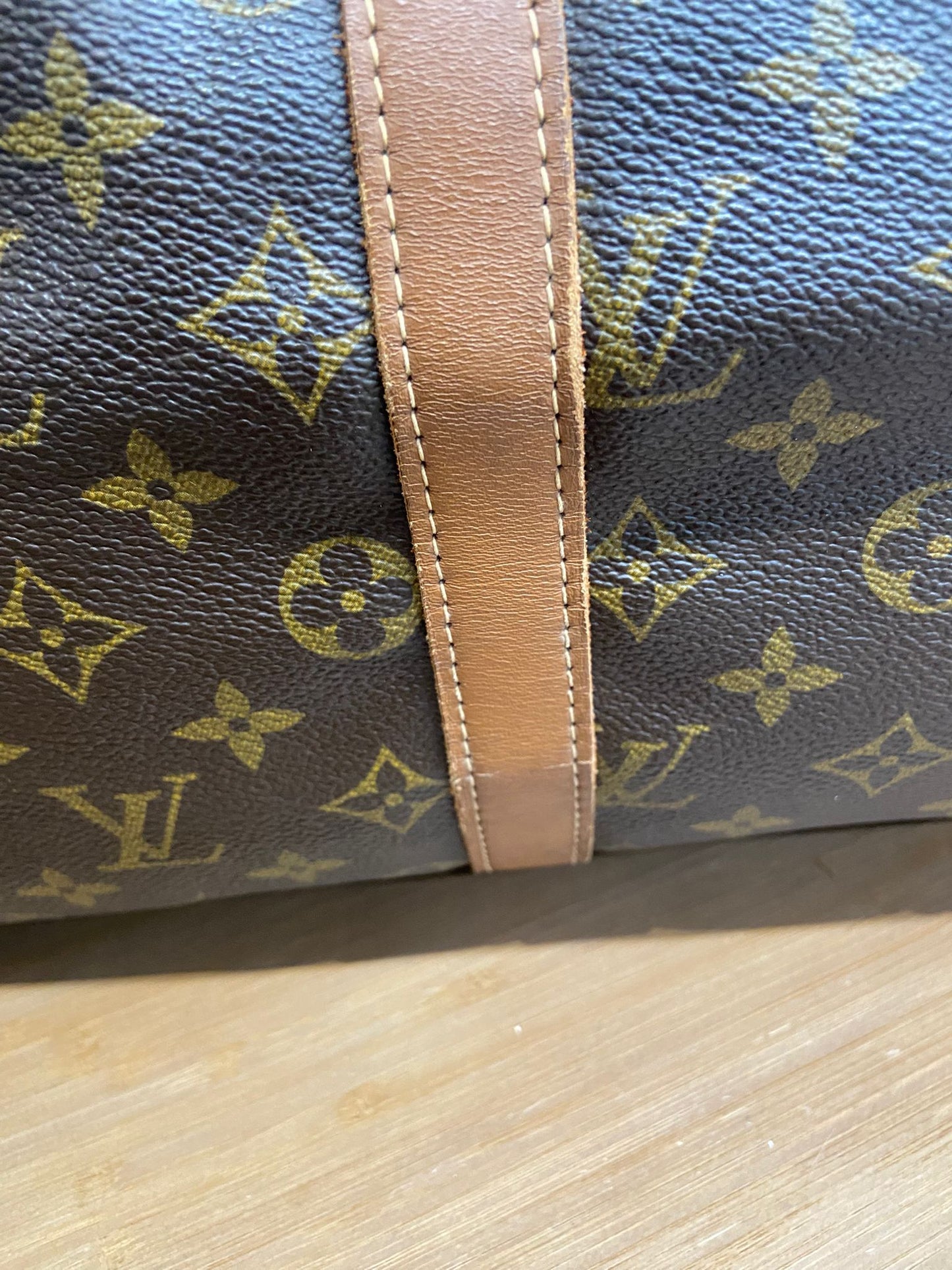 Lv keepall 50老花旅行袋