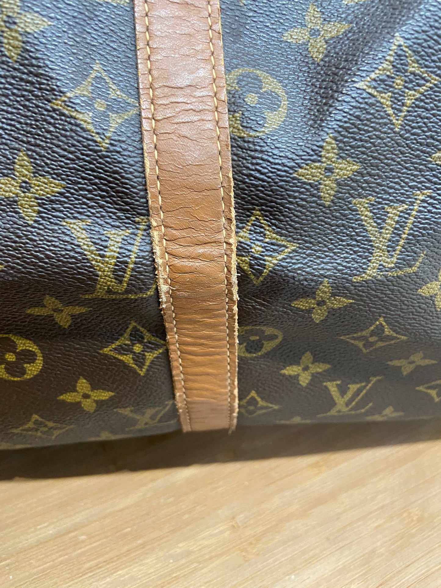 Lv keepall 50老花旅行袋