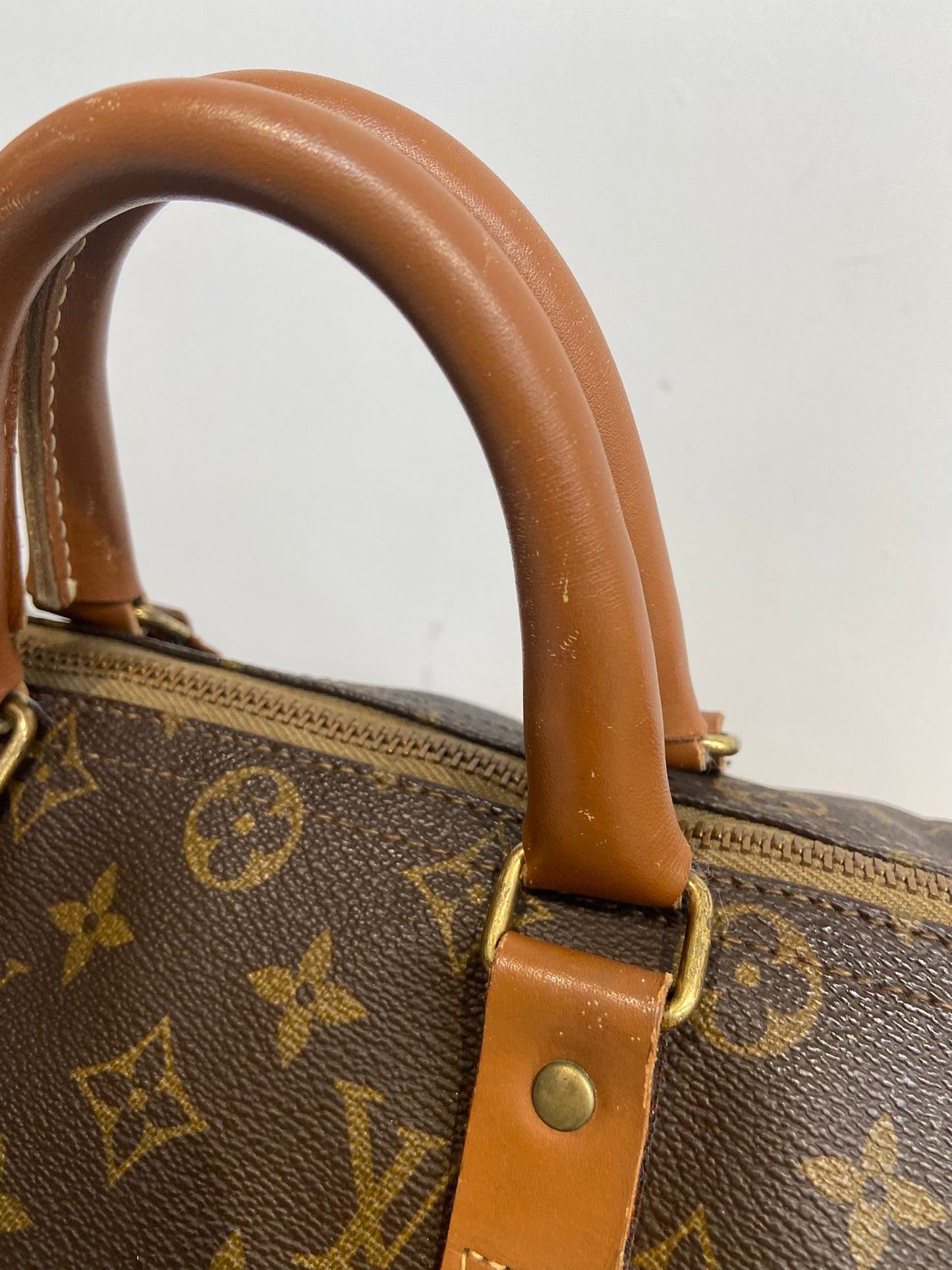Lv keepall 50老花旅行袋