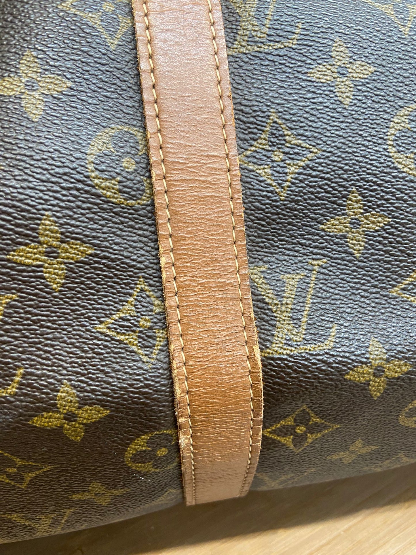 Lv keepall 50老花旅行袋