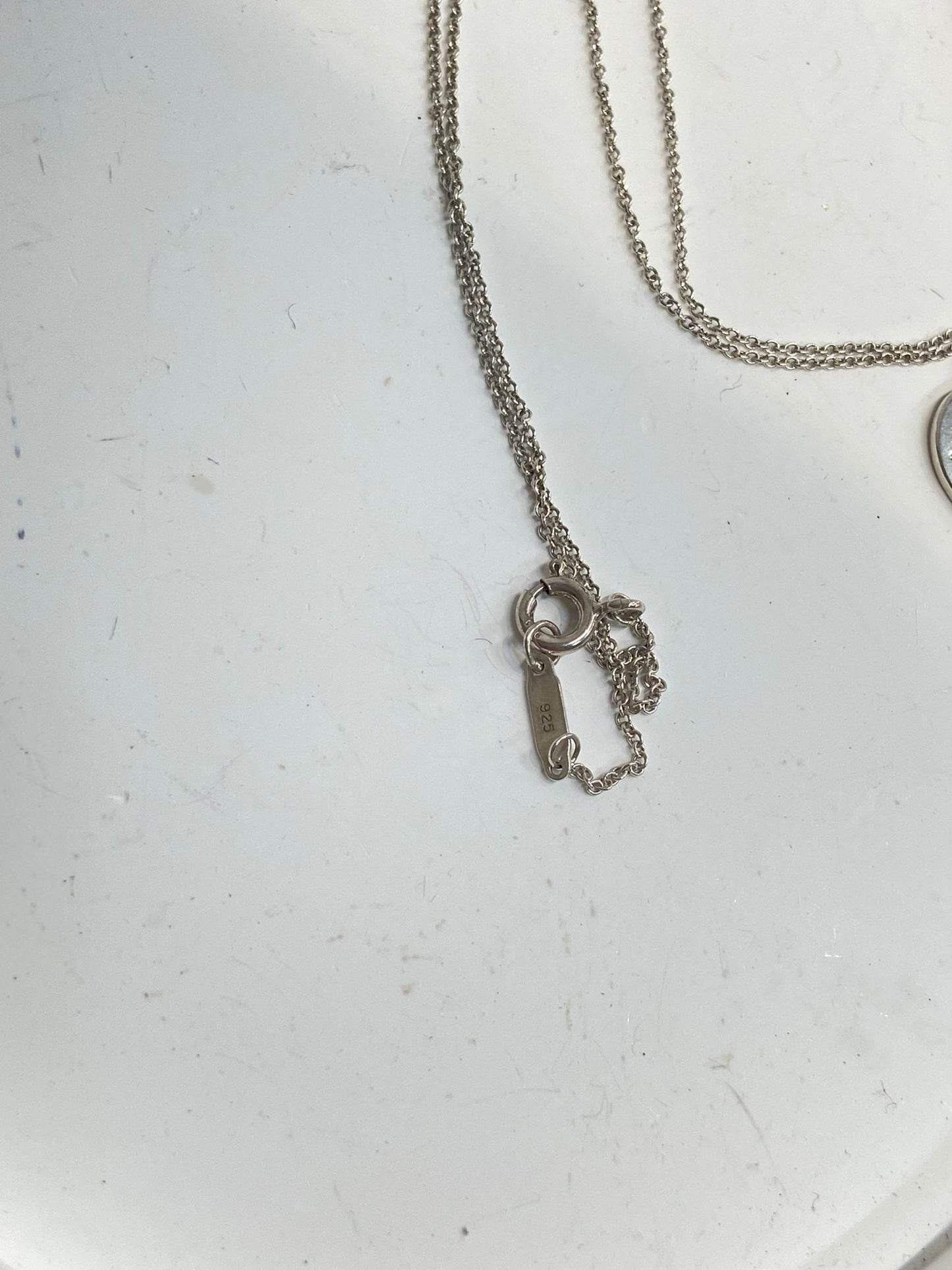 Tiffany &co 純銀頸鏈 心心牌