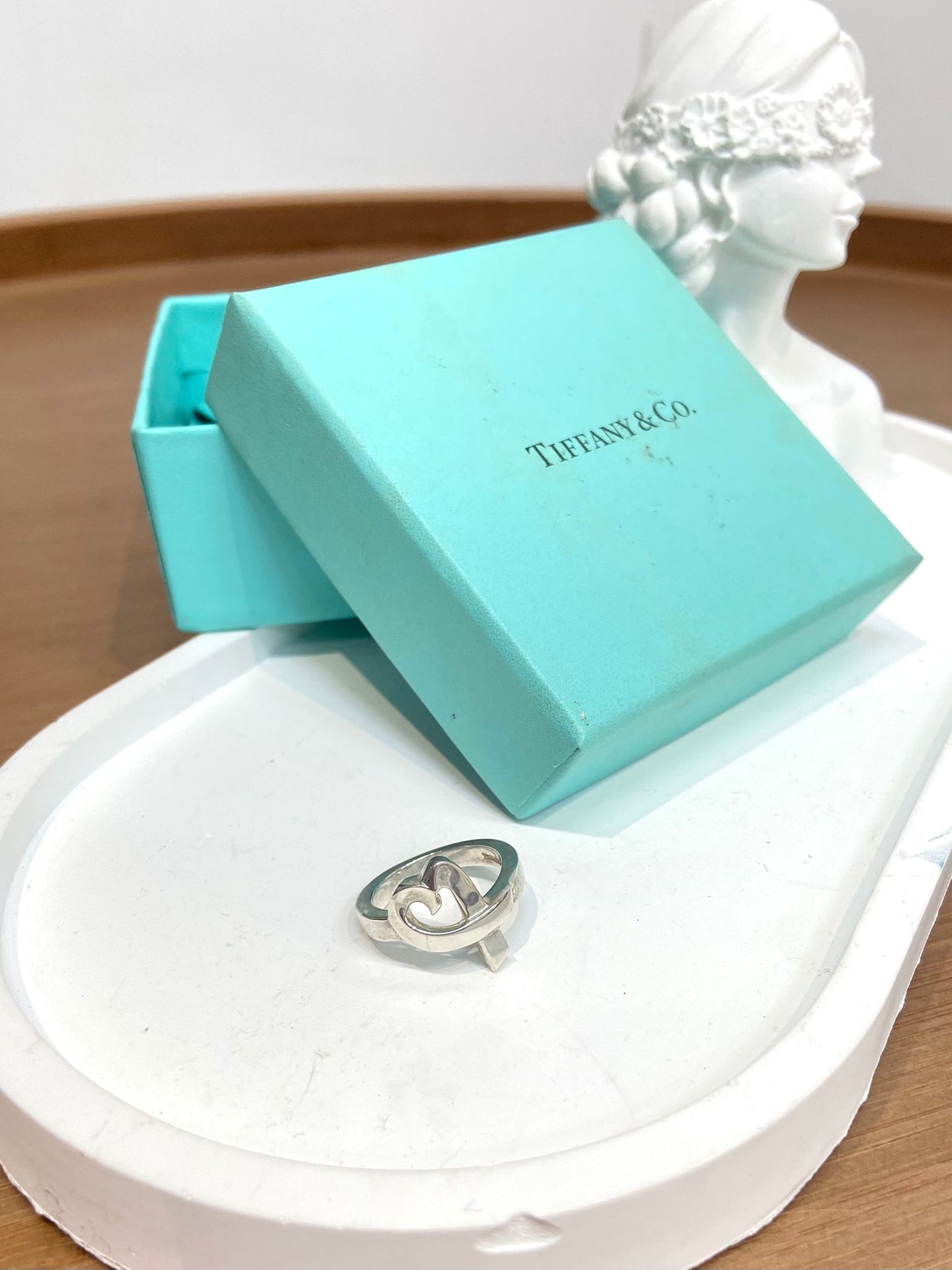 Tiffany &co 純銀戒指 心型