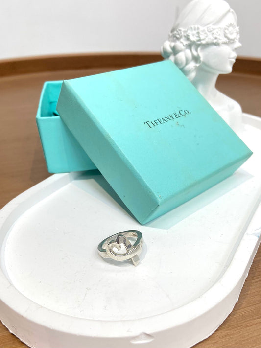 Tiffany &co 純銀戒指 心型