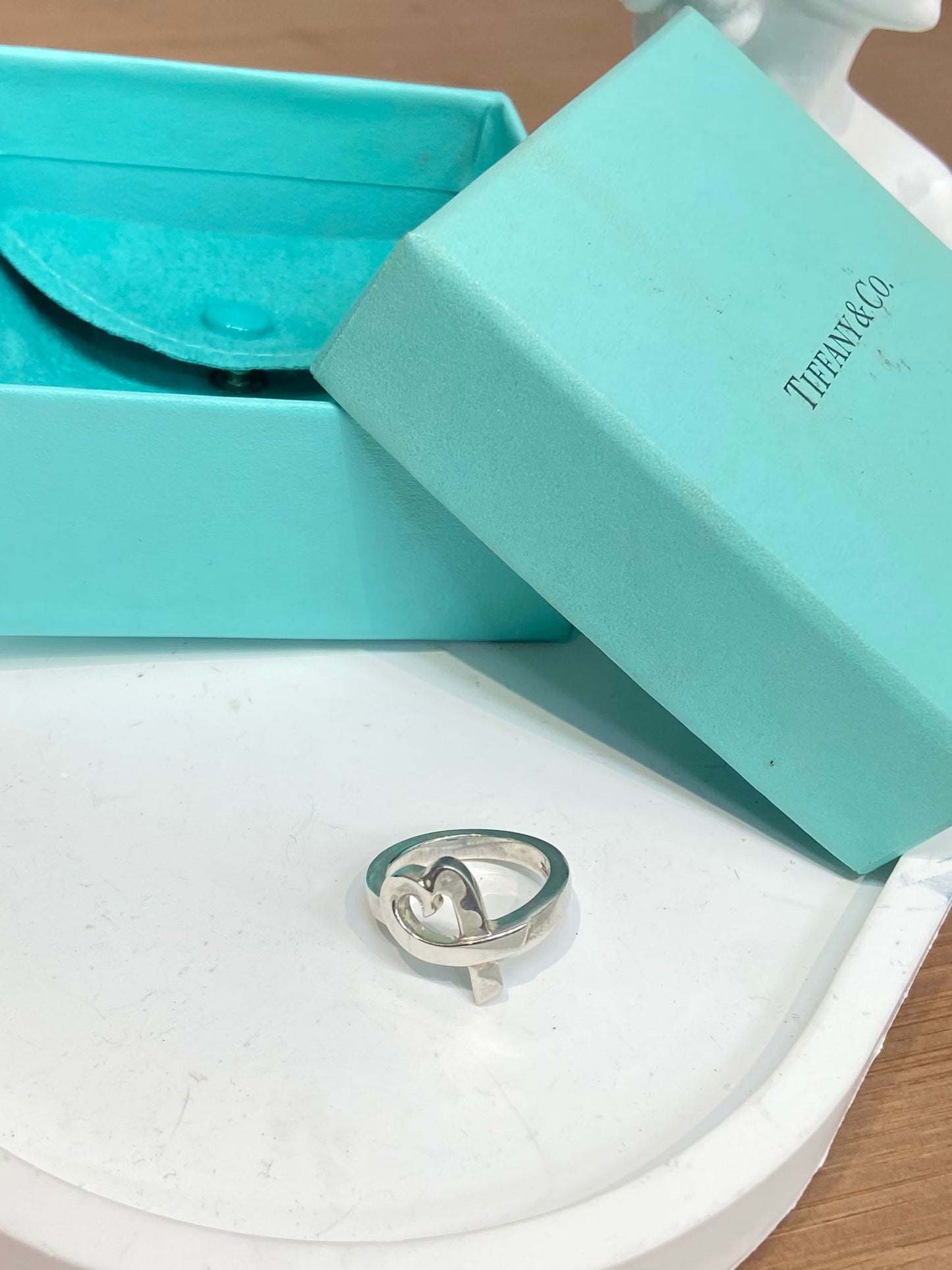 Tiffany &co 純銀戒指 心型