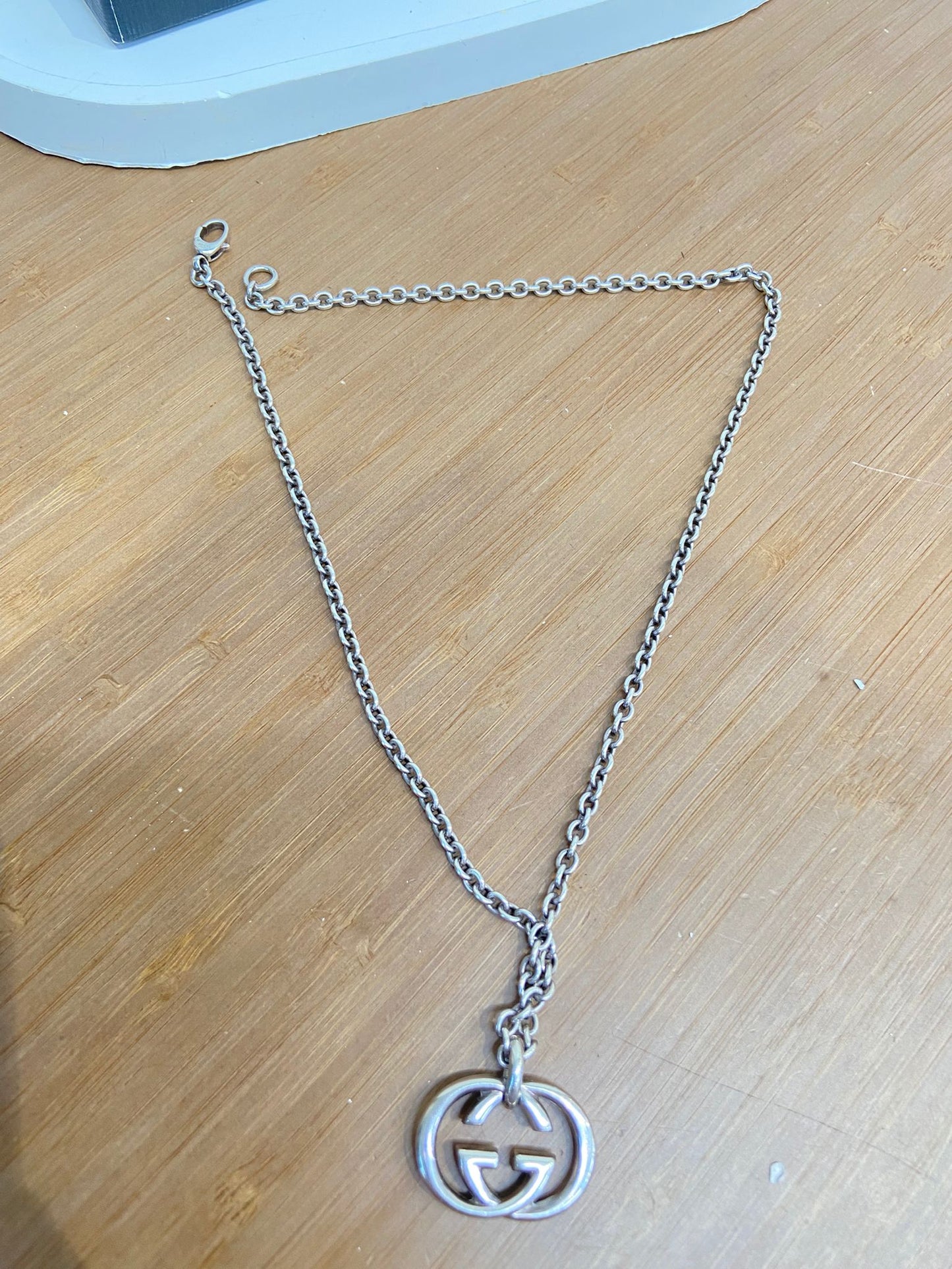 Gucci 925 純銀GG 頸鏈