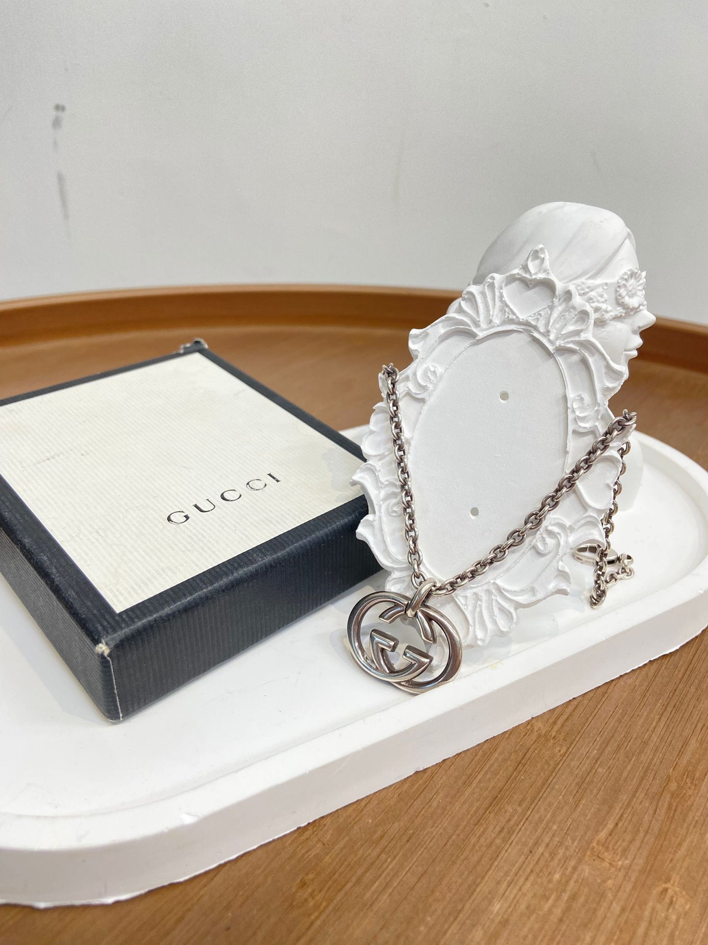 Gucci 925 純銀GG 頸鏈