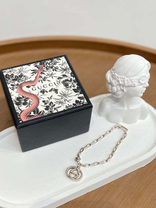 Gucci 925 純銀GG 手鏈