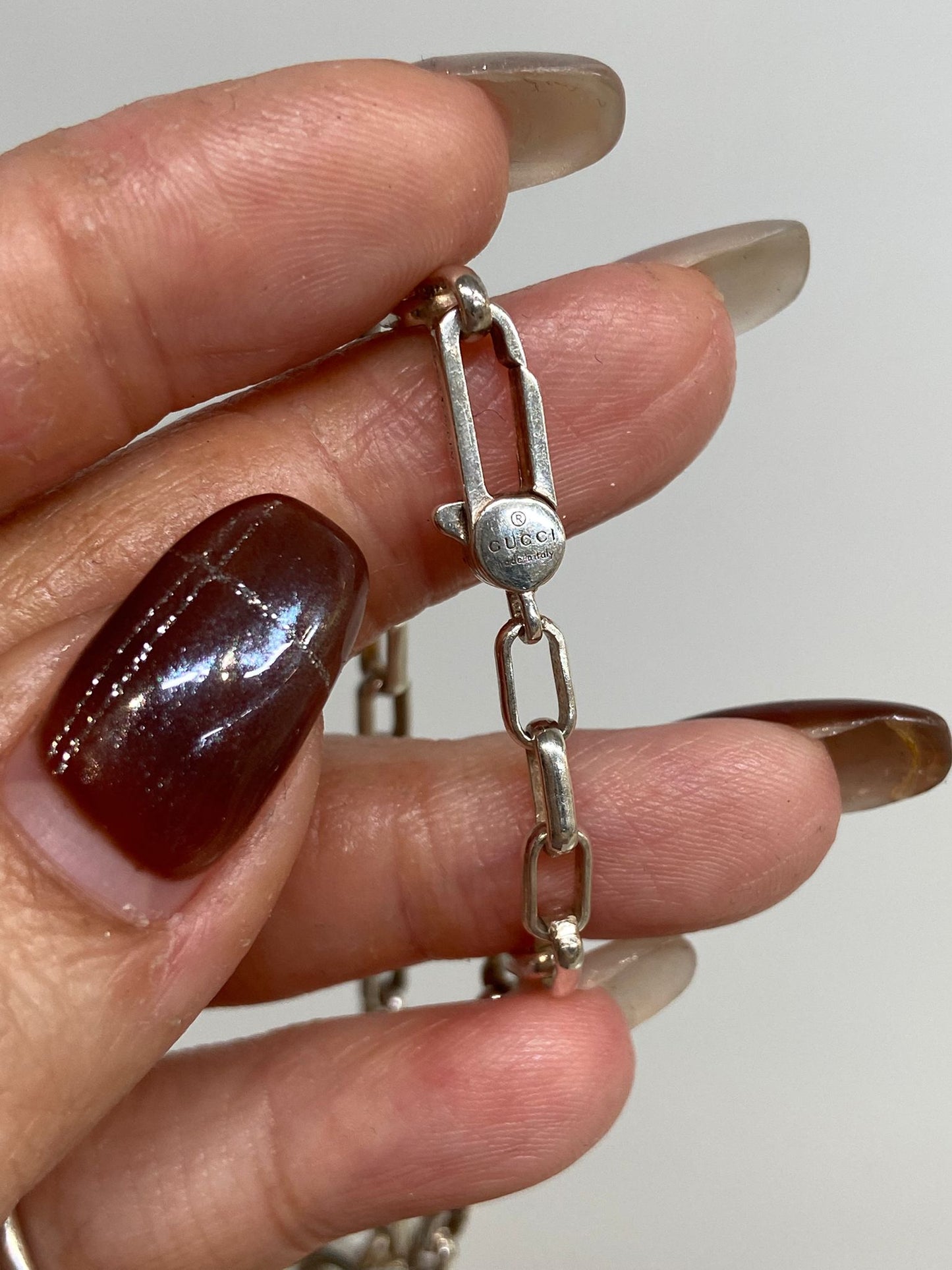Gucci 925 純銀GG 手鏈
